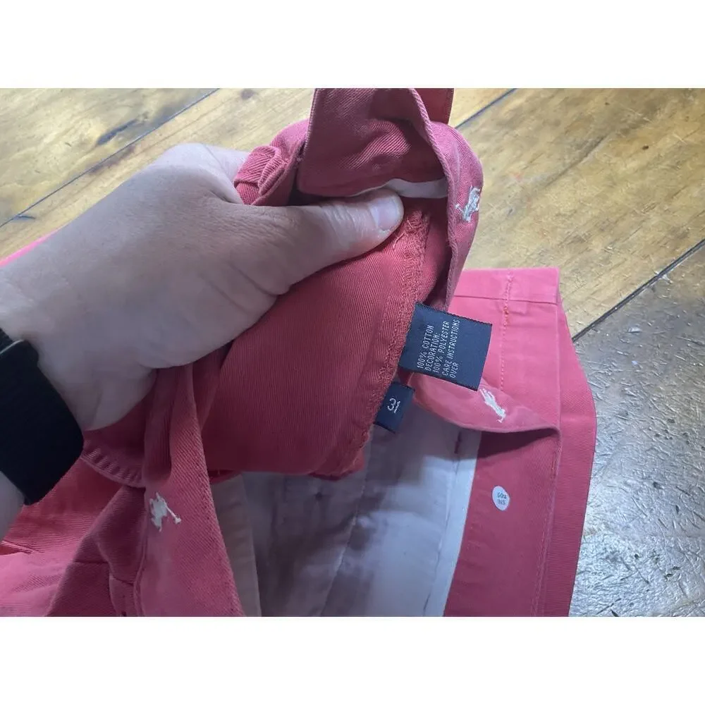 Polo Ralph Lauren Shorts Men's Size 31 Pink All Over Pony Print